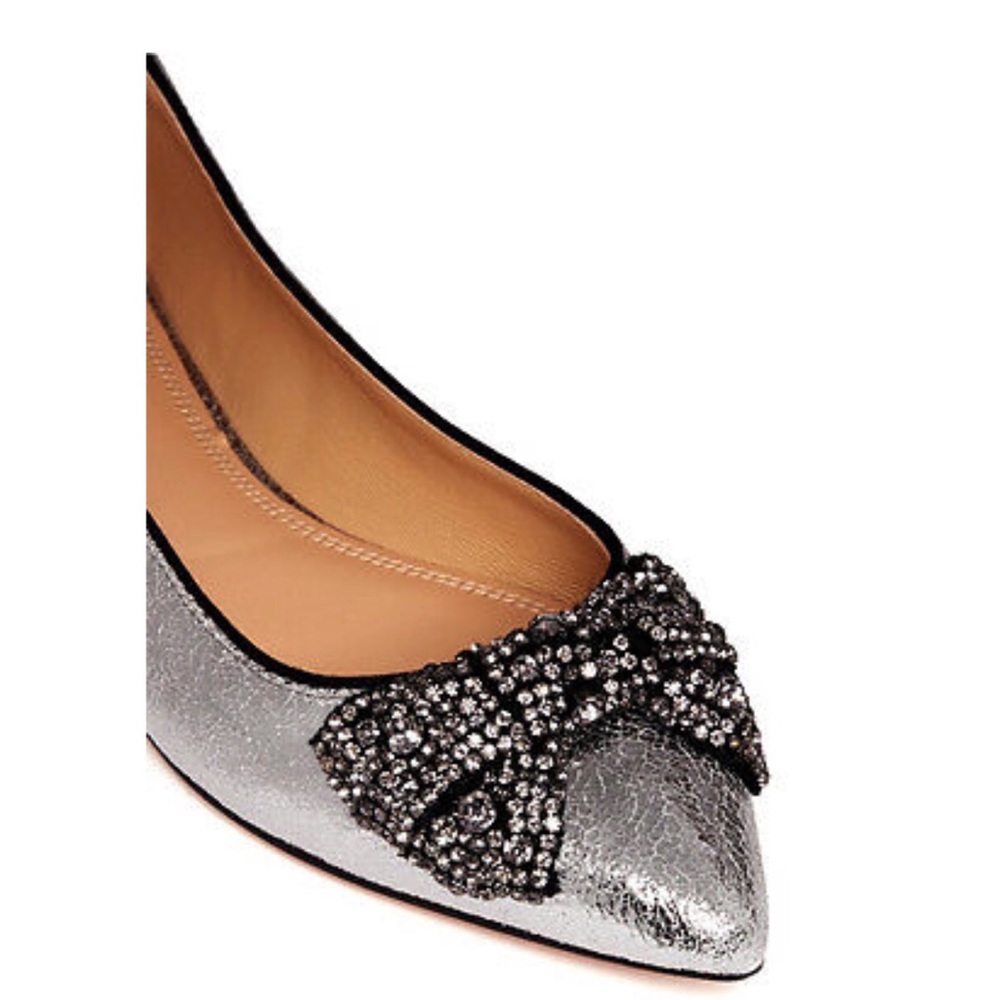 Tory Burch NIB Esme Jeweled Gray Flats 7.5M - Picture 14 of 16